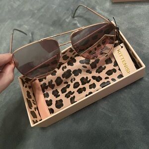 NWT Kittenish Gold & Pink Sunglasses